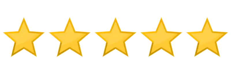 five stars rating icon png